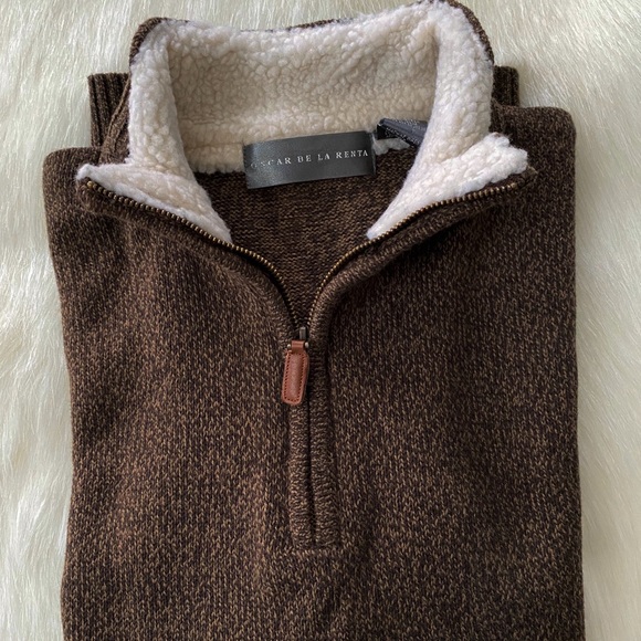 Oscar de la Renta mock neck men’s sweater